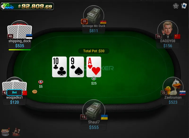 Tìm hiểu luật chơi của poker trên cổng gamebai68