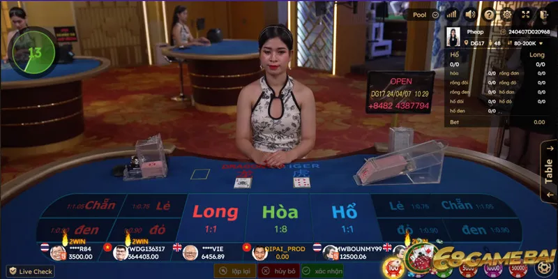 Tỷ lệ trả thưởng khi chơi rồng hổ tại casino