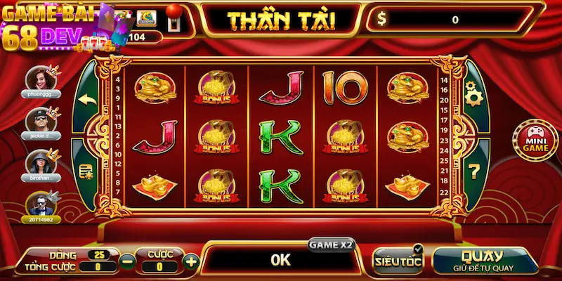 Hướng dẫn chi tiết cách chơi Thần tài tại 68gamebai