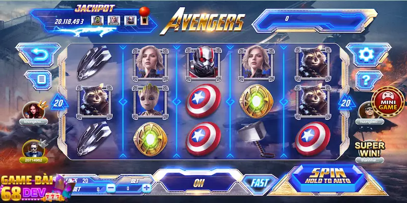 Những nét đặc trưng của game nổ hũ Avengers 68 game bài